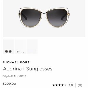 Michael Kors two-tone sunglasses
